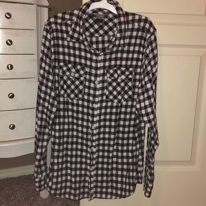 Black/white flannel